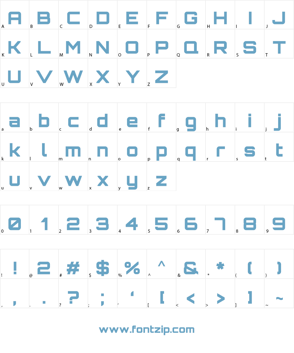 Orbitron Font Character